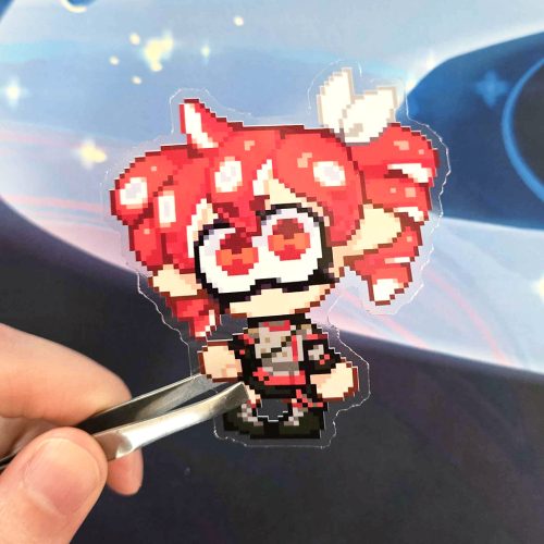 Kasane Tako Pixel Clear Sticker
